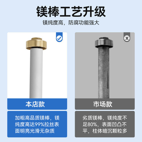 镁棒电热水器通用40/50/60/80L升排污水垢除垢牺牲阳极棒配件2492 - 图0