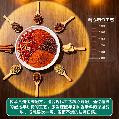 贵州特产烧烤辣椒面麻辣特辣辣椒粉蘸撒料烙锅干碟商用香辣优选 - 图1