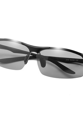 铝镁偏光变色太阳镜 男士运动户外驾驶钓鱼眼镜现货批发8003墨镜