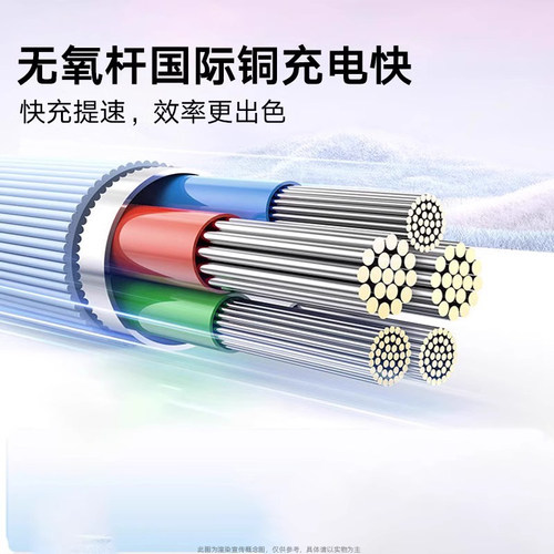 弎希数据线适用苹果iPhone5-14系列压纹蓝线lighting单条1.5米 - 图1