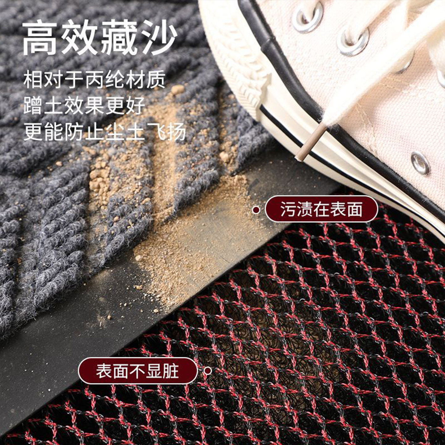 地垫入户门地毯大门口门垫防滑进门耐脏脚垫除尘室外橡胶门厅纯色,淘宝优惠券,粉丝福利购,淘宝优惠卷