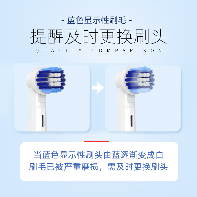 适配Oralb欧乐B电动牙刷头博朗欧乐比D12/D10/P2000通用替换刷头 - 图1