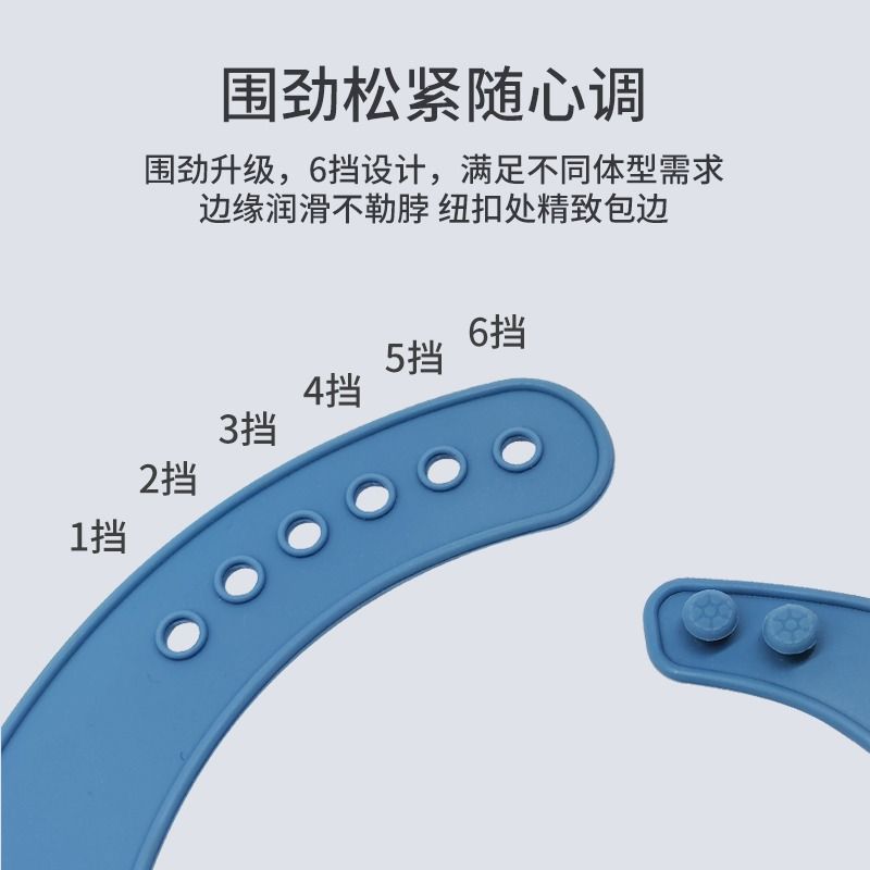 老人吃饭用的围兜老年人围嘴喂饭专用成人口水兜防水硅胶大人饭兜-图2