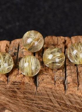 金发晶散珠单圈转运手链