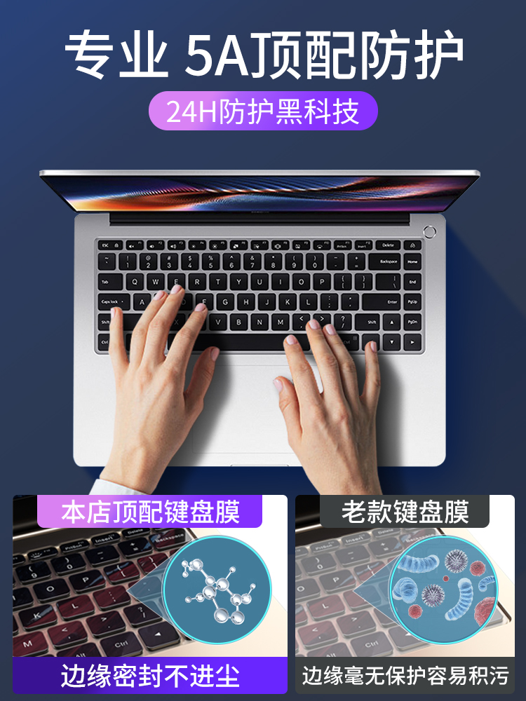 适用2024小米笔记本bookpro14键盘膜pro15电脑redmig保护air13红米redmibookpro游戏本g防尘罩redmibook16套 - 图1