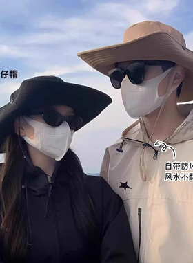 户外遮阳帽女夏季爬山钓鱼渔夫帽