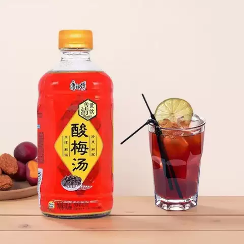 康师傅酸梅汤饮料330ml*1瓶装小瓶夏日解渴风味饮料 图片 2