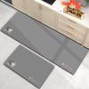 Simple cartoon kitchen floor mat absorbs water and oil, non-slip diatom mud long strips, stain-resistant carpet, soft non-slip mat