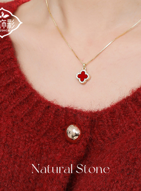 幸运四叶草项链女送女友