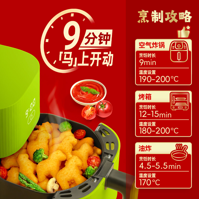圣农奶酪鸡块小马造型趣味鸡块下午茶小食网红商用批发半成品食材