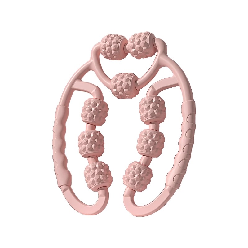 瘦腿神器环形夹腿小腿按摩滚轮滚轴泡沫轴狼牙棒肌肉拉伸放松大腿-图3