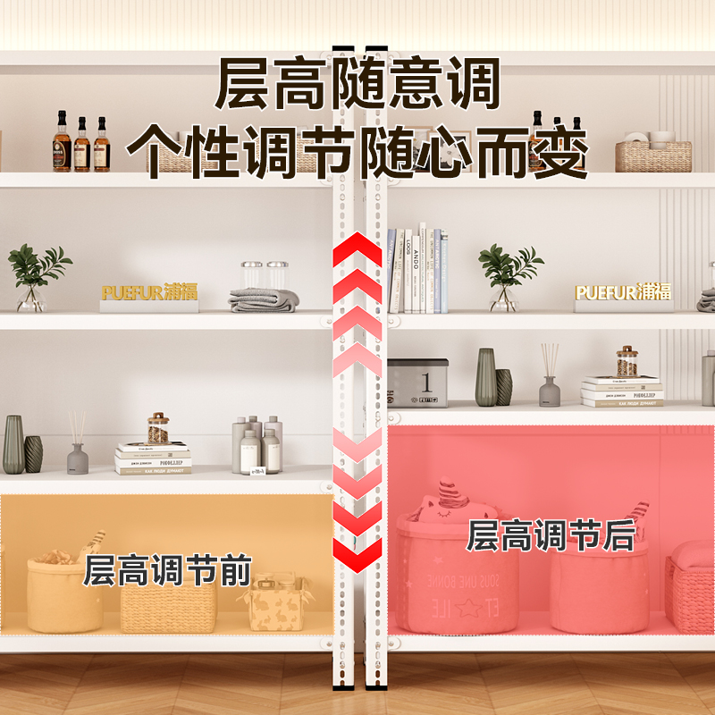 送洞洞板货架多层置物架角钢超市仓库展示架储物落地仓储承重厨房 - 图1