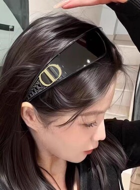 发箍墨镜女2026新款高级感时髦凹造型y2k拍照防紫外线太阳眼镜