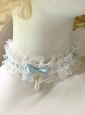 纯欲diy洛丽塔项链lolita颈饰choker蕾丝颈带颈链ins锁骨链项圈