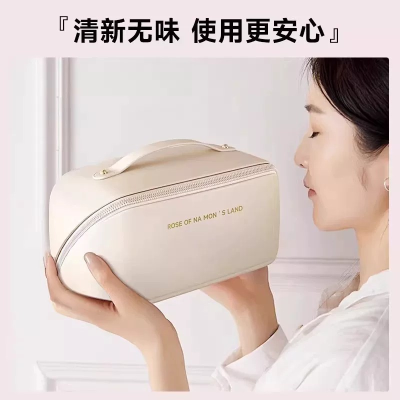Cosmetic bag portable cosmetics storage bag for women 2026 new large capacity travel carry-on washing advanced