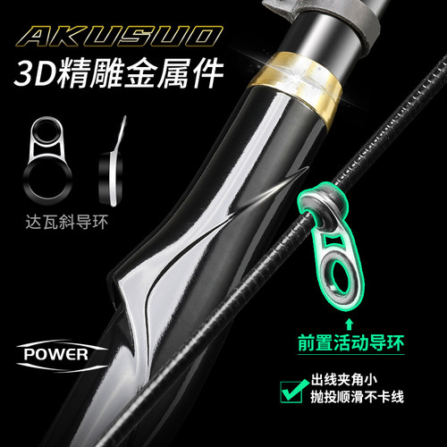 超轻超硬矶钓鱼竿357号远投竿抛竿滑漂淡海两用竿专业夜光好评 - 图3