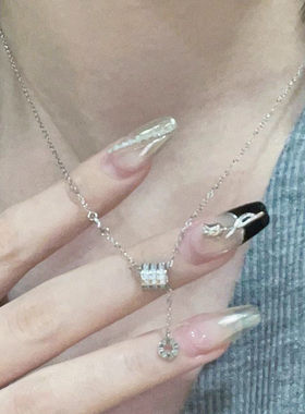 百搭精致锁骨链饰品轻奢高级感项链女简约不掉色手链银色金色足银