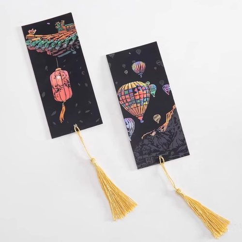 夜景刮刮画炫彩都市创意城堡刮刮纸成人女大学生解压画艺术刮画纸 - 图3