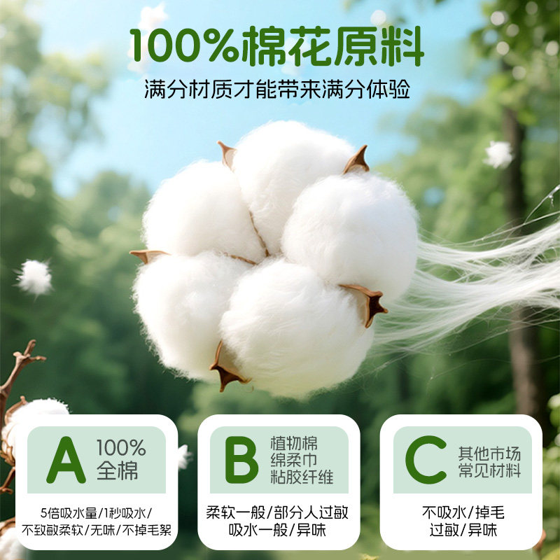 100%棉木帛洗脸巾一次性纯棉壁悬挂女加厚棉柔巾正品母婴珍珠纹,淘宝优惠券,粉丝福利购,淘宝优惠卷