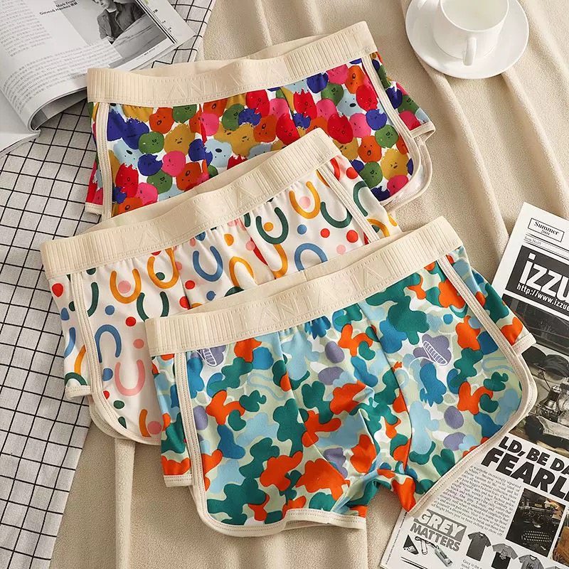 UJHGREDCVB舒适透气中腰四角短裤男生底裤衩男士内裤纯棉,淘宝优惠券,粉丝福利购,淘宝优惠卷