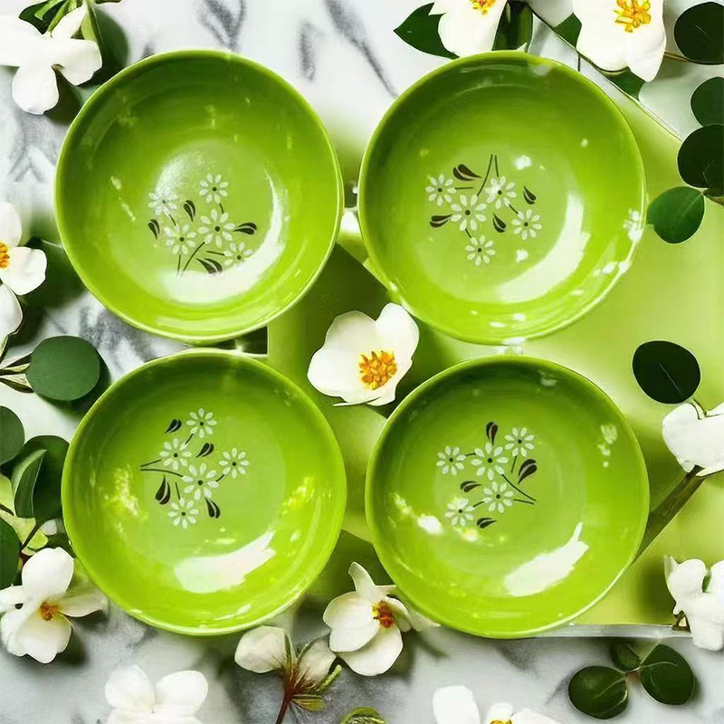 密胺碗塑料小碗商用餐饮米饭碗粥汤碗饭店食堂专用彩色仿瓷碗餐具