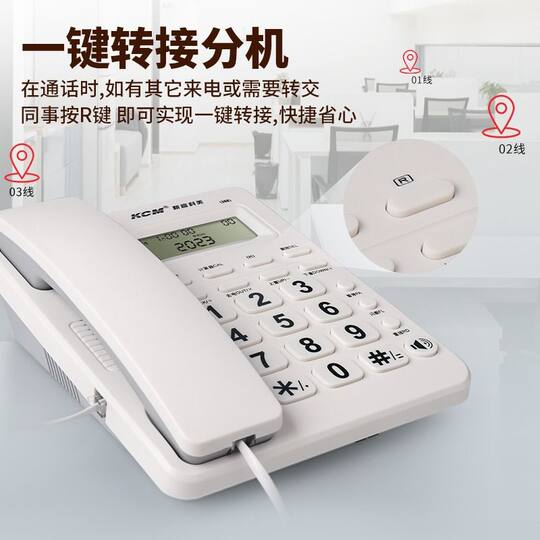 New landline telephone base for office and home use