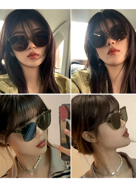 花花公子折叠墨镜女高级感2025新款防紫外线方圆脸太阳眼镜偏光