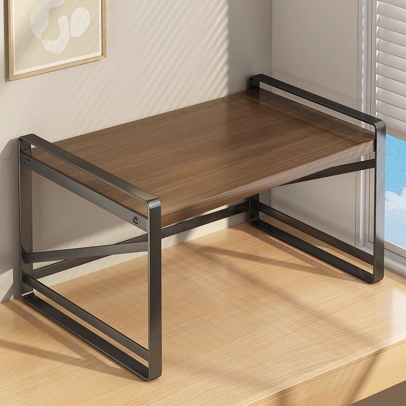 打印机架子桌面双层置物架办公室桌上主机收纳架分层承重台面加高 - 图3