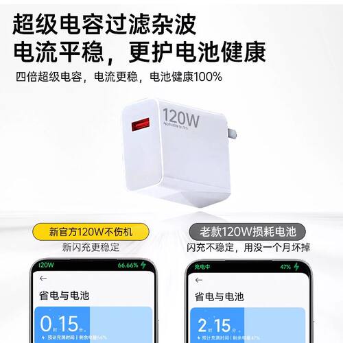 小米充电器120w官方正品快充适用14Pro13/12红米K70至尊版K50手机K60超级闪充Note13Pro6a套装充电线原氮化镓 - 图3