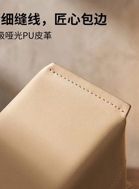 高级感灰色皮革纸巾盒客厅茶几轻奢高档家用抽纸盒餐桌装饰品摆件