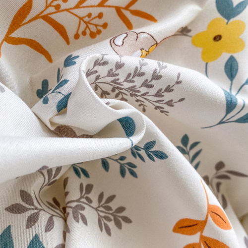 被套三件套被罩四件套非全棉纯棉床上用品学生宿舍单人床单款轻奢 - 图0