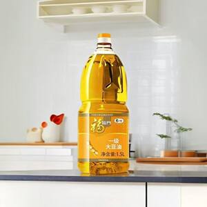 6桶整箱福临门一级大豆油1.5L家庭色拉油小桶装食用油炒菜家用