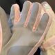 Beige cute bear ski gloves for women in winter Korean style warm and velvet thickened outdoor windproof and cold-proof cycling trend