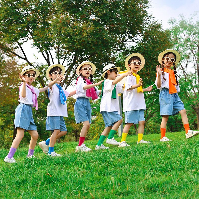 六一儿童表演服装幼儿园毕业照舞蹈大合唱小学生啦啦队团体演出服-图0