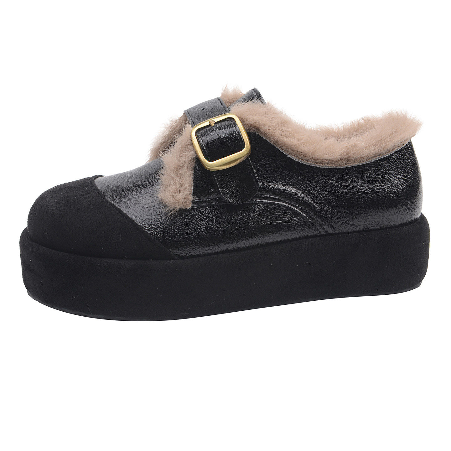 超火加绒毛毛勃肯鞋女毛绒厚底棉鞋2025新款爆款复古皮鞋深口单鞋,淘宝优惠券,粉丝福利购,淘宝优惠卷