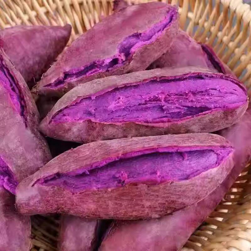 紫薯新鲜农家自种紫心地瓜蜜薯番薯香薯烟薯山芋板栗红薯沙地代餐