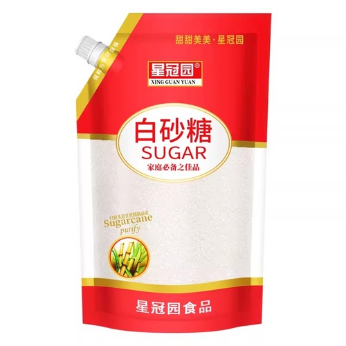 云南甘蔗白砂糖袋碳化糖烘焙糖水细白糖冲饮调味家用袋装食用一级