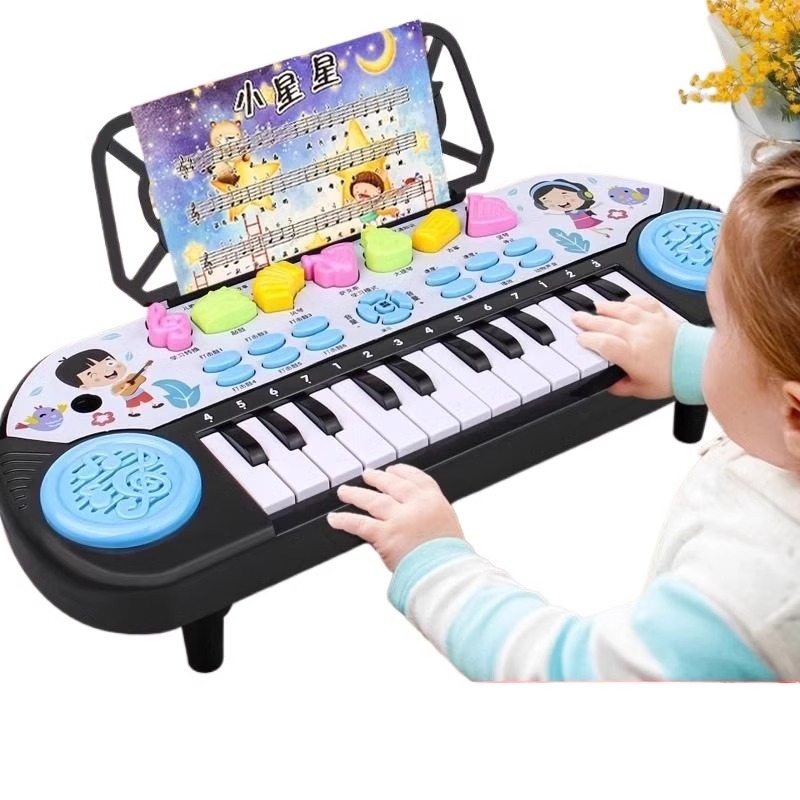 儿童电子琴钢琴早教可弹奏益智 1-2-3-6周岁音乐玩具初学入门宝宝 - 图3