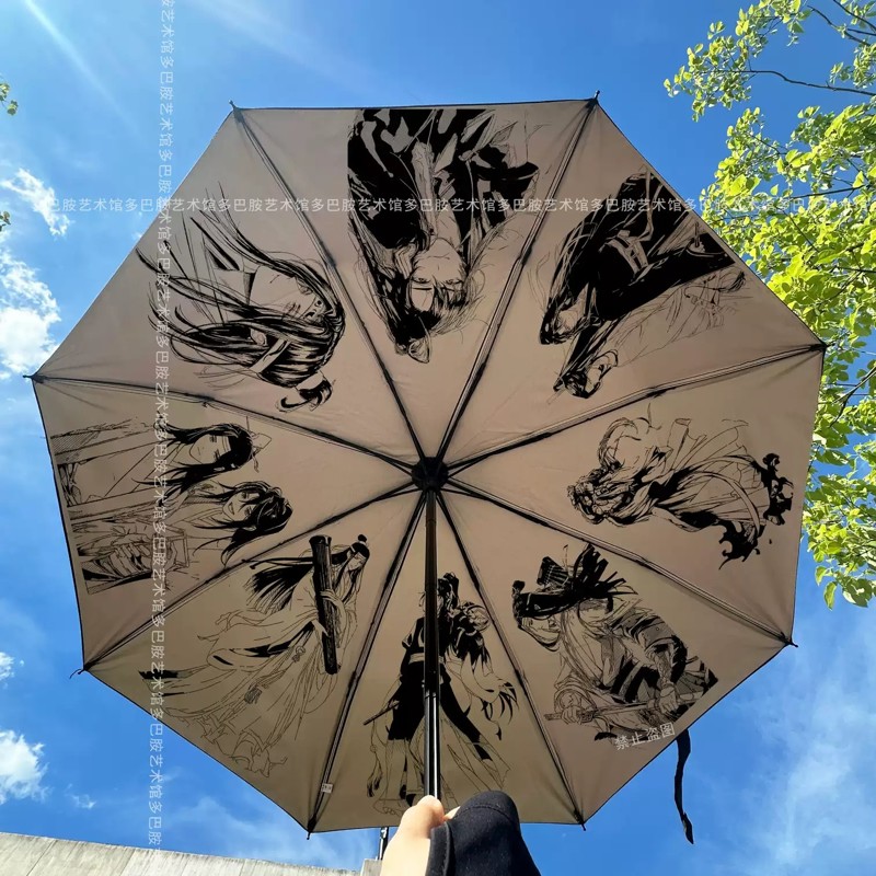 盗墓笔记雨伞周边防晒伞张起灵痛伞同人防紫外线晴雨学生折叠伞 - 图0