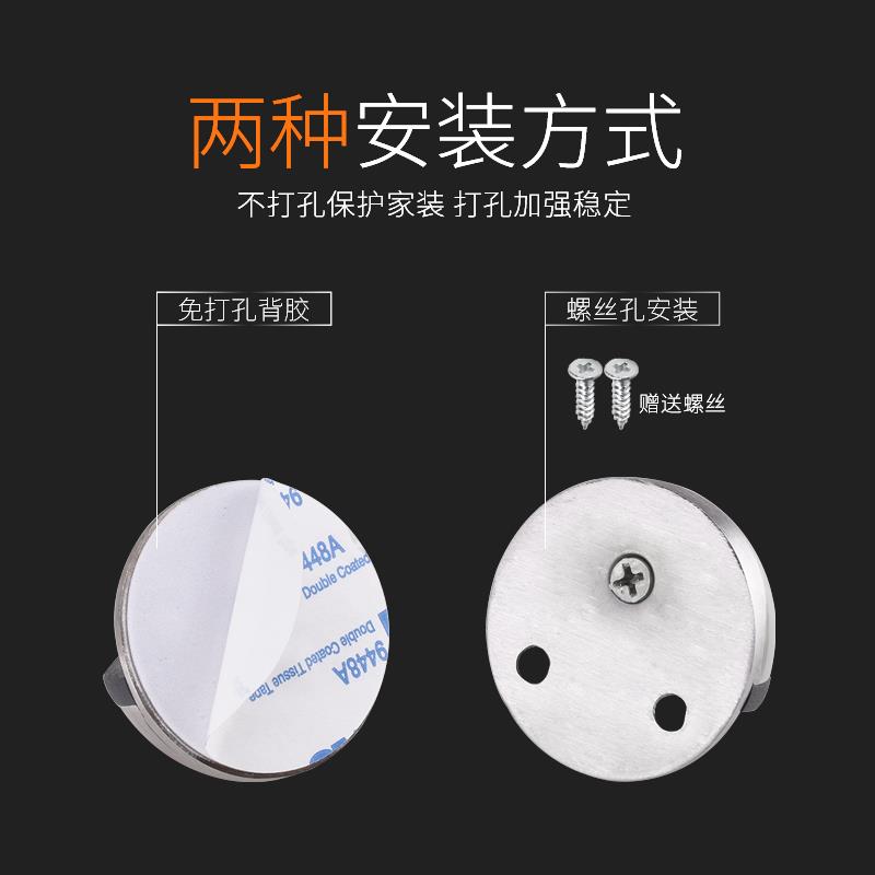 免打孔橡胶门碰门吸防撞门顶玻璃门挡门阻龟顶卫生间房门限位器 - 图1