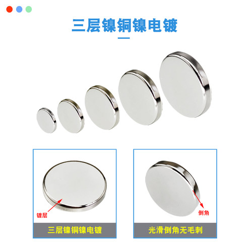 背胶强力磁铁磁吸贴片高强度圆形型长方形强磁力吸铁石钕磁性固定 - 图2