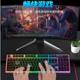 Mechanical feel wired keyboard and mouse set silent