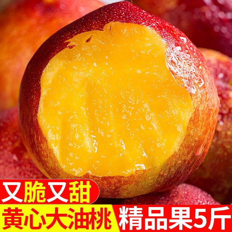 新鲜黄心油桃5斤现摘脆黄肉甜桃子应季水果甜脆爆炸甜桃大果