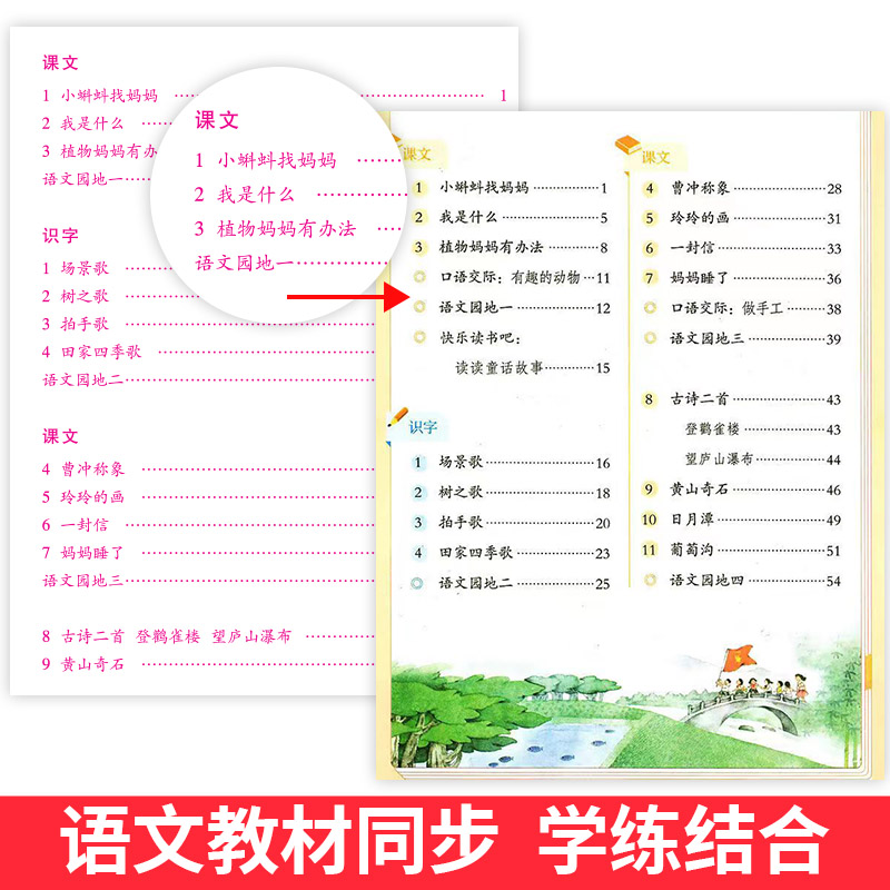 一年级二年级三小学生练字帖上册下册每日一练笔画笔顺练习语文生字同步描红本人教版专用初学者练习写字硬笔书法练字本贴儿童楷书-图1