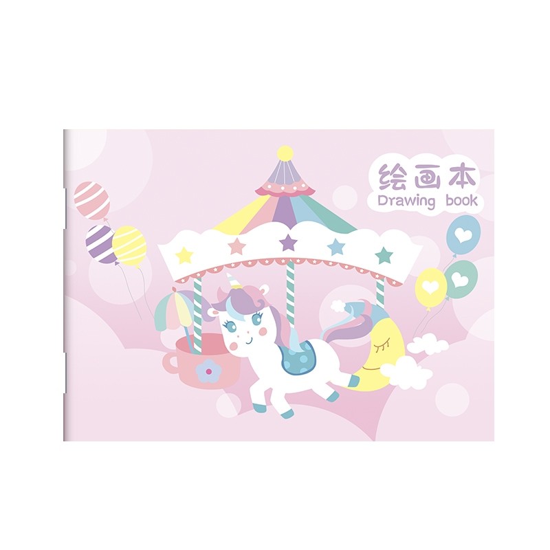 图画本画画本a4幼儿园专用美术本b5绘画本空白小学生儿童宝宝画纸美术创意涂鸦手绘画册纸画画用骑马钉本子