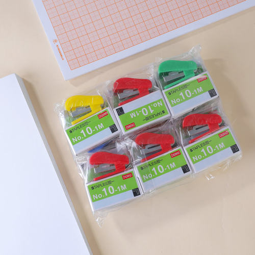 1套迷你订书机套装学习家用办公小号订书机配10订书钉 - 图0