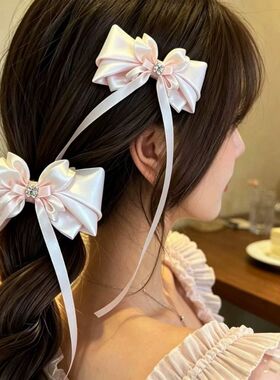 度假风超仙蝴蝶兰花朵发夹高级感
