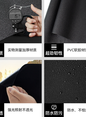 纯黑鱼缸背景贴纸|超4000次加购