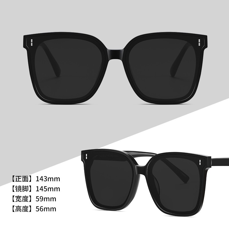 2026 sports sunglasses for boys handsome big square frame slim driving anti-UV sunglasses polarized round face