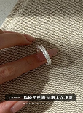 纯银链条缠绕戒指女小众设计